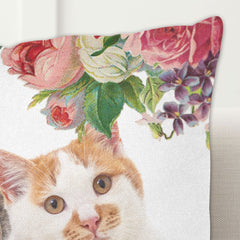 Personalized Cat Pillows With Cat Photo