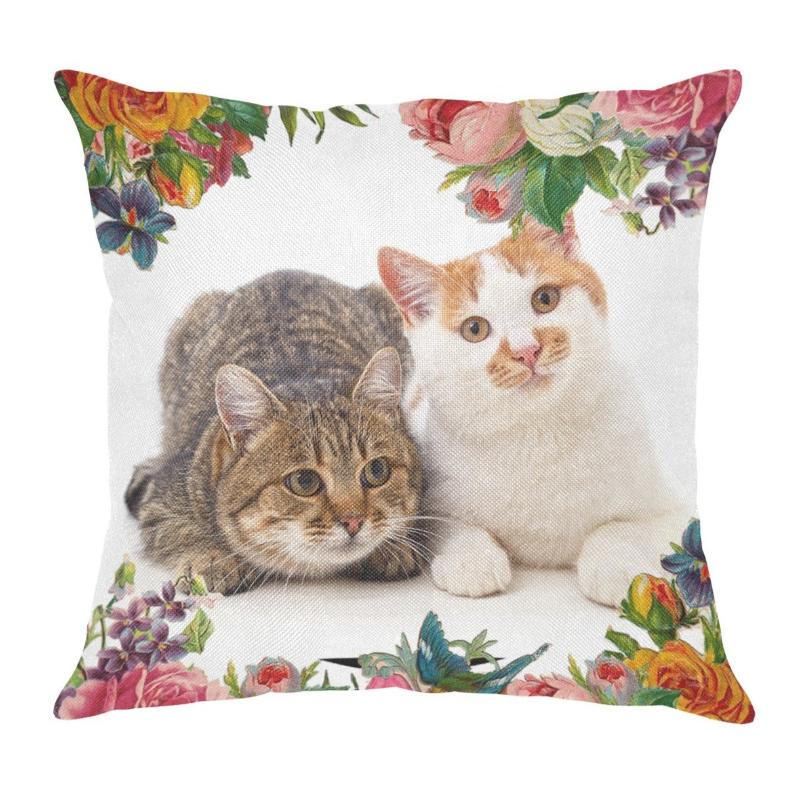 cute cats print pillow - Cute Cats Store