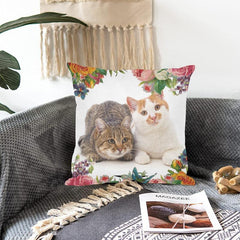 Personalized Cat Pillows With Cat Photo