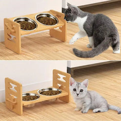 cat bowls elevated - Cute Cats Store