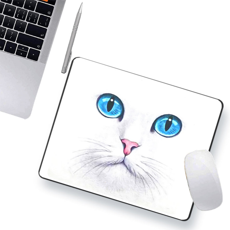 white cat mouse pad - Cute Cats Store