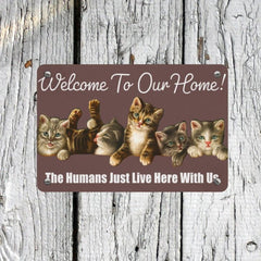 cat print metal wall art - Cute Cats Store