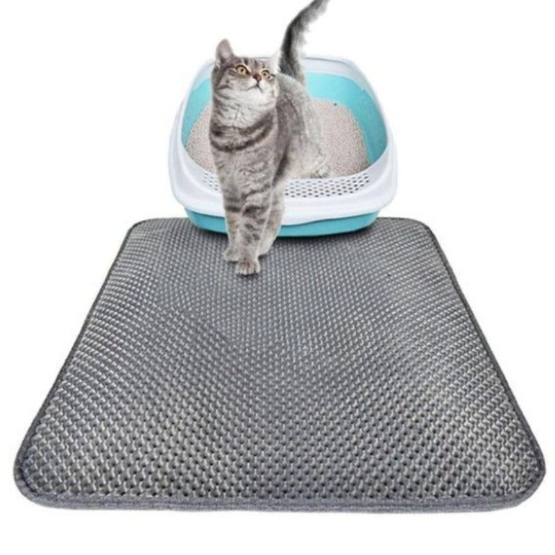 Waterproof Pet Cat Litter Mat  Cat Accessories Home Products - Double  Layer Non-slip - Aliexpress