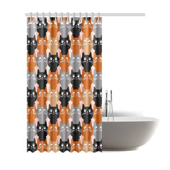 cat print shower curtains - Cute Cats Store