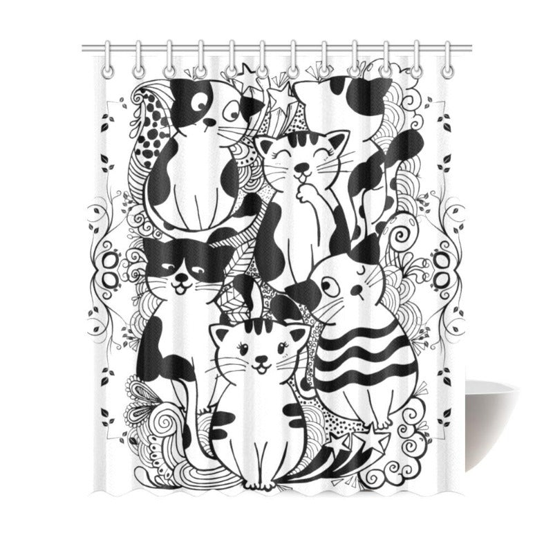 cat shower curtain - Cute Cats Store